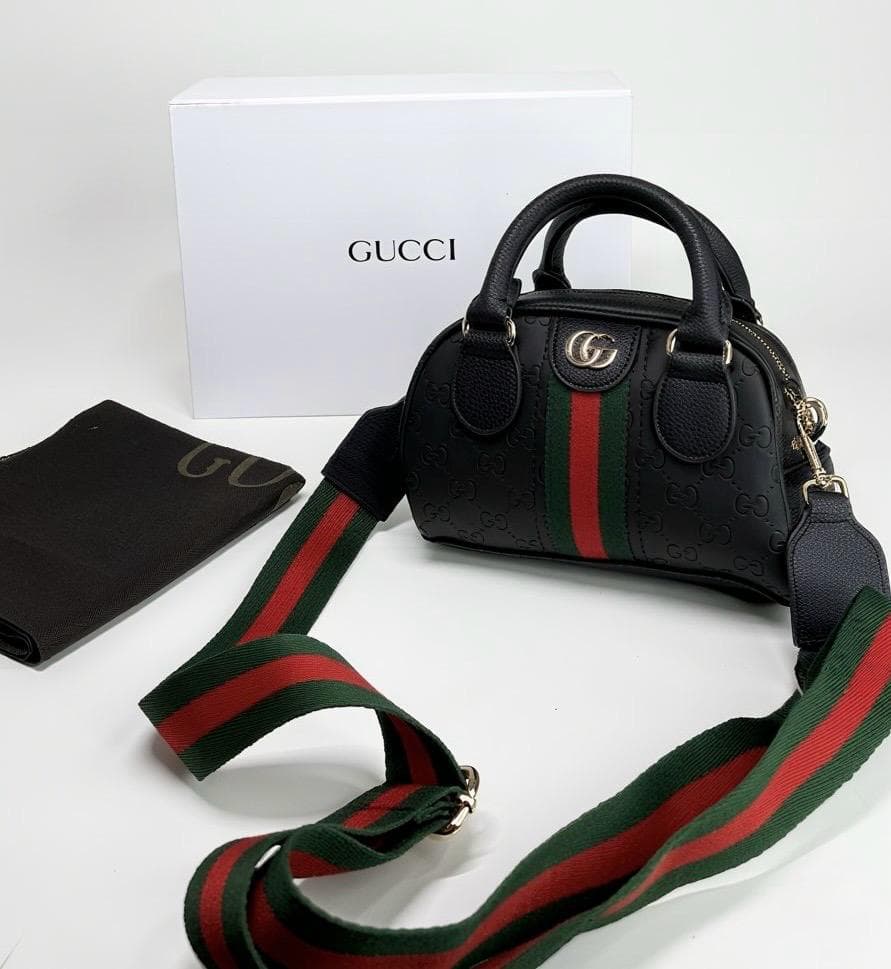 حقيبة Gucci Ophidia Mini GG Top Handle Bag اسود حجم صغير