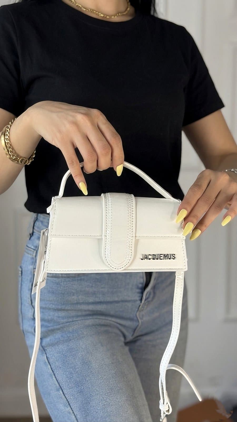 حقيبة Jacquemus Le Grand Bambino Bag ابيض ميني