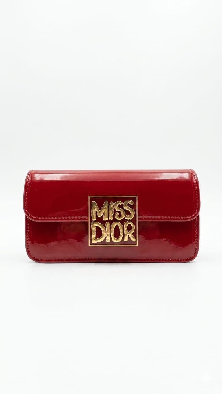 حقيبة MISS DIOR بوردو حجم صغير