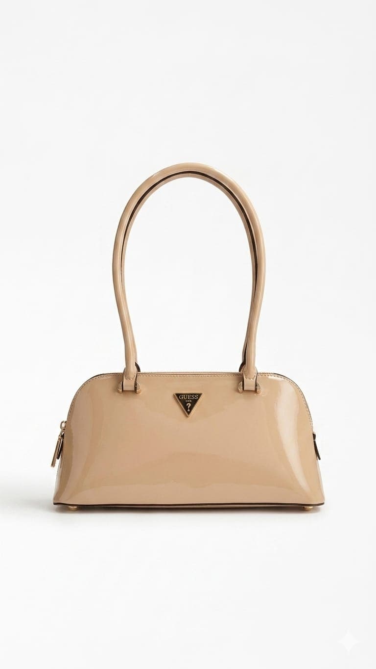 حقيبة GUESS Arnela Shoulder Satchel كاكي حجم وسط
